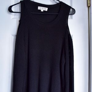 Pink Rose Knitted cold shoulder top